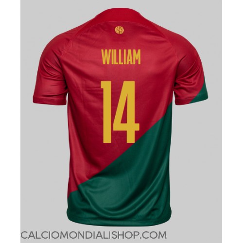 Maglie da calcio Portogallo William Carvalho #14 Prima Maglia Mondiali 2022 Manica Corta